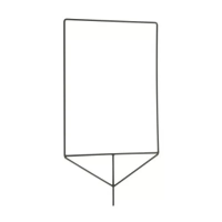 F02-18 Flag panel aluminum alloy 45*60 cm, fabric: gold/silver/black/white флаг 4в1 E-Image