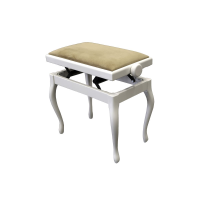 Hidrau bg200 white matt (tc1)  банкетка, сатинированная белая, ореховый бархат
