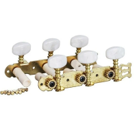 PP-B02 Gold комплект колков на планках 3+3 для классической гитары, под золото, Smiger