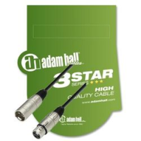 Adam hall k3 mmf 0600  микрофонный кабель 3star xlr(f)-xlr(m) с разъёмами ah, 6 м.