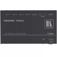 14578 105A - Kramer 105A – распределитель, усилитель звуковых стереосигналов 1:5.