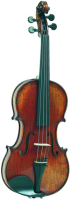 Violin Gliga Gama P-V014-S - Профессиональная скрипка ремесленного изготовления. Сильно волнистый клен, особая состаренная отделка. Аксессуары из черного дерева.