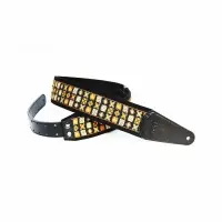 FIDEL FL22014E орнамент квадраты желт./ чёрный - Ремень для гитары