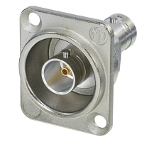 Neutrik NBB75DFG- Проходной панельный разъем BNC (розетка-розетка), импеданс 75 Ом
