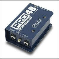 Radial pro48  активн. дибокс, вход 1x 1/4"trs, thru 1x 1/4 trs, выход 1x xlr и 1x xlr(low-z)