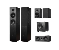 Комплект Phaze Audio полочная АС Tilia 2 + напольная АС Tilia 1 + центральный канал Tilia Center + сабвуфер Tilia SUB 10" Цвет: Черный [Black]