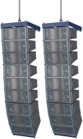 HK AUDIO COSMO C8 - 2x9 Set 18x C8, 12x CS118 Sub, 1x C-Drive 4 LG 12K44 , 1x C-Drive 8 LG 12K44, 2x CRF-80 Rigging frame, 2x CRF-PB Pull-back frame, 1x Cable Set COSMO 18, 5x COSMO Wheel board set, 6x CS 118 Wheel board set