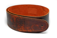 MB6061-129-3 Ремень для гитары, кожаный, рыжий лофт, Mamba straps