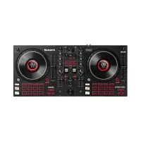 DJ контроллер [MIXTRACKPLATINUMFX] Numark [Mixtrack Platinum FX] 2-х канальный, 2 сенсорных джога, 24-битный аудиоинтерфейс, микрофонный вход, RCA выходы, выход на наушники, ПО Serato DJ Lite
