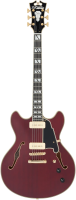 D'angelico deluxe dc satin trans wine