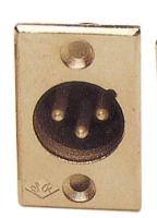CB-3 разъем XLR "папа", панельный (метал.)