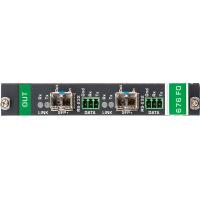 Kramer [f676-out2-f34/standalone] модуль с 2 оптическими выходами для передачи сигнала hdmi и rs-232, совместим с модулями sfp+. модули osp-mm1 поставляются в комплекте; поддержка 4к60 4:4:4