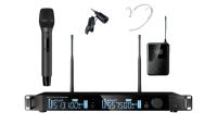 Радиосистема Октава OWS-U2200HD01L01-B-PRO [Двухканальная, ручной, головной, петличный микрофон, 512-562 МГц]