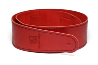 MB6061-117-2 Ремень для гитары, кожаный, красный, прошитый, Mamba straps