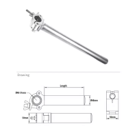 KCP-802 Arm Coupler w/Tube 500 mm. Хомут с удлинителем (Ø48-51↓40) KUPO
