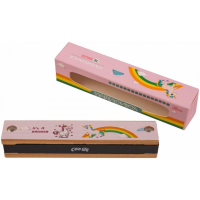 BEE DF16W PINK - Губная гармоника тремоло