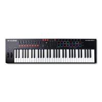 MIDI-клавиатура M-audio Oxygen Pro 61 [61 клавиша, 8 энкодеров, 9 фейдеров, 16 пэдов, 12 кнопок управления]