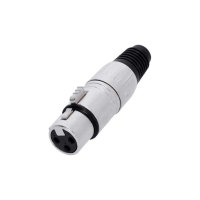Adam hall k4cxf3a - разъем xlr (f), 3-pin, угловой, металлический