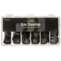 Dunlop 485003 celluloid black teardrop display  коробка с медиаторами, hv, md, th по 144 шт. , 432 шт