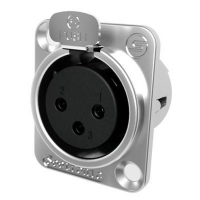 Seetronic K3F2C Панельный разъём XLR тип D, "мама", 3-контактный