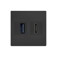 ABL 2T0010UH- Сдвоенный модуль подключения IMP 1xUSB 3.0, 1xHDMI, черный