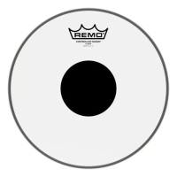 Remo CS-0313-10 Controlled Sound Clear Black Dot пластик 13" для тома, с напылением, однослойный толщина 10-mil, с чёрным усиленным центром толщиной 5 mil. США