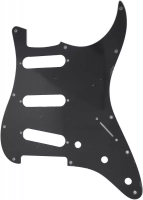 ST-SSS-BK пластиковый 3-слойный пикгард для электрогитары "Stratocaster", под конфигурацию S-S-S, цвет черный, Donlis