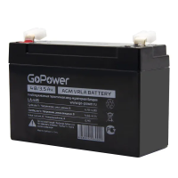 00-00015320 LA-435 Аккумулятор cвинцово-кислотный 4В, GoPower