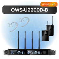 OWS-U2200D Двухканальная радиосистема, 2 головных микрофона, Октава