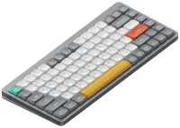 Беспроводная механическая клавиатура QMK Nuphy AIR75v2 Lunar Gray, RGB, Hot Swap, Blue Switch