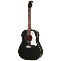 GIBSON 60s J-45 Original Ebony леворукая акустическая гитара с регулируемым седлом, цвет черный
