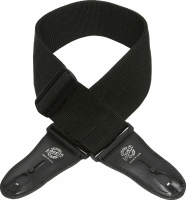 LIS-012-P3-BLK Ремень для гитары с блокировой, широкий, чёрный, Lock-It Straps, D'Andrea