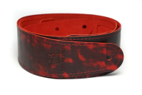 MB6061-122-3 Ремень для гитары, кожаный, красный лофт, Mamba straps