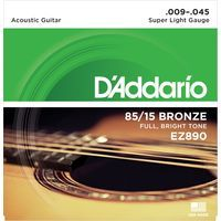 D`addario ez-890 (b)  струны для акустической гитары, бронза super light 9-45