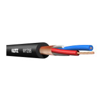 KLOTZ MY206GR Микрофонный кабель, 2x0,22мм, внеш.диаметр 6мм, низкая ёмкость, гибкий, PVC, серый, катушка 100 м