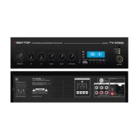 ВЕКТОР ТУ-30МД Комбинированный микшер-усилитель класс D. Мощность 30Вт. Выход 100 В\4-16 Ом, 1 микр и 2 AUX входа, 1 AUX выход. Цифровой FM тюнер, MP3 плеер, USB, SD, Bluetooth. Питание 220В. Рэковое крепление в комплекте.