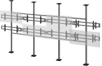 Модуль Wize Pro [MVW55G3] с системой выдвижения для видеостен 46-55” max VESA 600x400, с точками креплениями пол-стена, пол-потолок, потолок, нагрузка на один модуль 50 кг, черн.