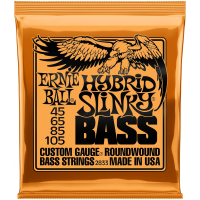 ERNIE BALL 2833- струны для  бас гитары серии Slincky round wound bass, Hybrid