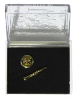 Значок на клипсе зол. напыление"кларнет" Pick Boy made in Japan