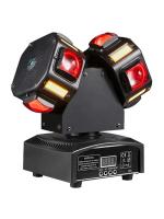 Led Star MA-E037 Вращающаяся светодиодная двойная голова, 120Вт, Beam 8*10Вт CREE, Strobe 8*5 Вт белый теплый, Laser зеленый, красный, авто, звуковая активация, DMX512, ведущий/ведомый, линейный диммер
