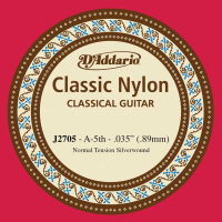 J2705 Classical Отдельная 5-ая струна для классической гитары, нейлон, норм. натяжение, D'Addario