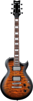 IBANEZ ART120QA-SB - Модель цвета санберст, 22 лада. Корпус — тополь, гриф — кленовый, накладка — из амаранта. HH, 3-позиционный переключатель.