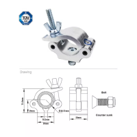 KCP-831 Half Coupler хомут (M10) KUPO