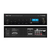 ВЕКТОР ТУ-60МД Комбинированный микшер-усилитель класса D. Мощность 60Вт. Выход 100В\4-16Ом, 1 микр и 2 AUX входа, 1 AUX выход. Цифровой FM тюнер, MP3 плеер, USB, SD, Bluetooth. Питание 220В. Рэковое крепление в комплекте.