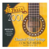 LA BELLA 2001 Medium - струны - нейлон/обмотка серебро/сум. натяж. 35,6 кг