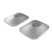 KEF P1 DESK PAD SILVER (SP4013GA) ПАРА - настольная подставка под акустику, цвет-серебро