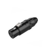 ROXTONE RX3FWP-BG Разъем cannon кабельный пыле- и влаго- защищенный для тяжелых условий эксплуатации со степенью защиты IP66. мама 3-х контактный. Цельнометаллический корпус с прочной конструкцией, обеспечивающий длительный срок службы и обеспечивающий пр