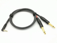 G56-3,5R-2J-0100-0 Кабель 3,5R-2Jack угловой, 1м, ZZcable