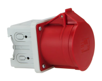 PCE Розетка встр 16А/400V/3P+N+E/IP44 с монтажной коробкой на DIN-рейку 81315-6