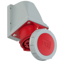 PCE Розетка настенная 16А/400V/6P+E/IP67, никелированные контакты 1172-6v